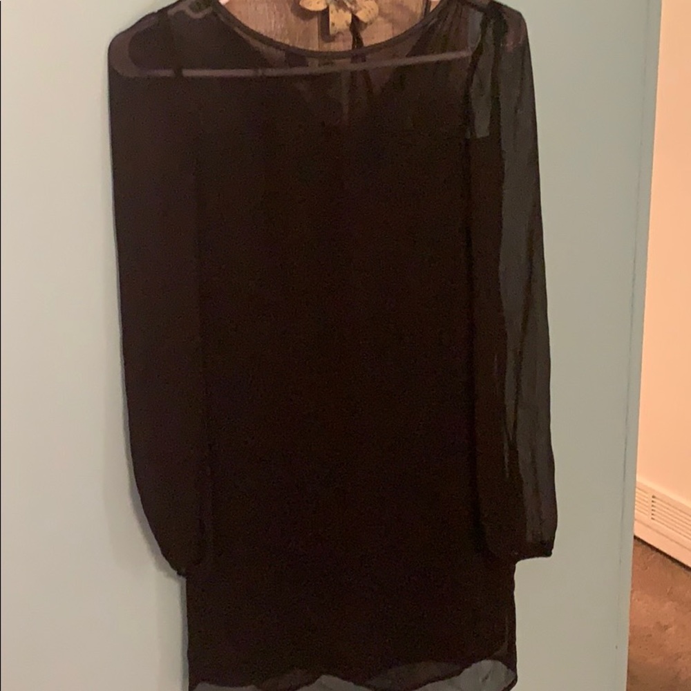 Black lace dress